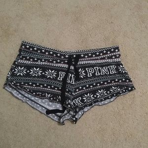 Victoria's Secret Pink Fair Isle pajamas shorts